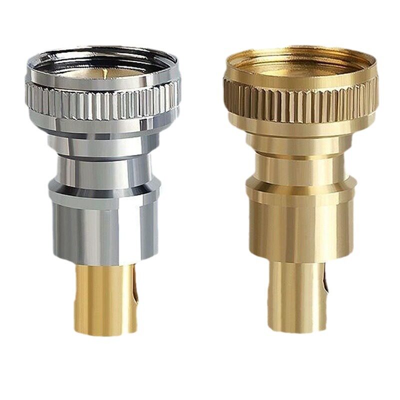 Washing machine faucet automatic water stop valve to prevent falling off water nozzle adapter copper Special household 4 points accessories