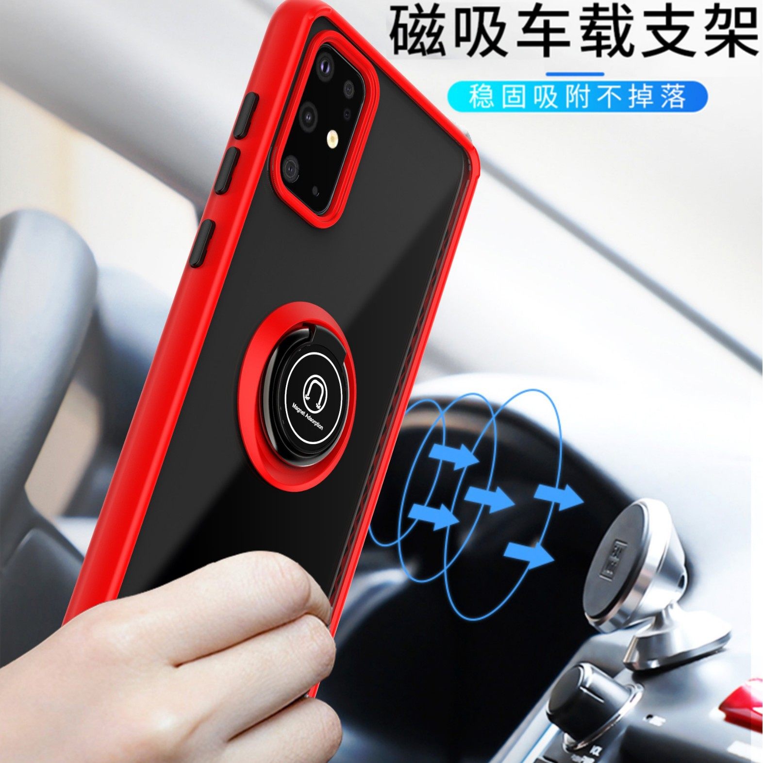 Qiying Ring Is Suitable for Transsion Spark Go 1 Mobile Phone Case Hot 30 Note 40 30 Magnetic Stand