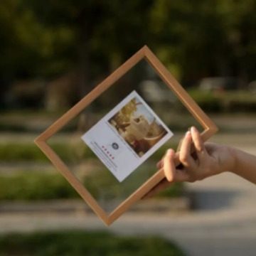 A4 Creative Photo Frame Table Stereo Hollow 6-Inch 7-Punch-Free Double-Sided Glass Plant Specimen Frame Picture Frame