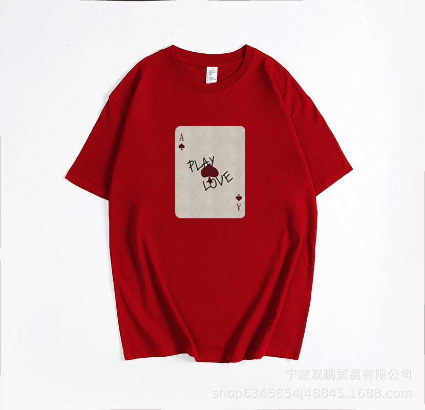 Cotton Short Sleeve T Shirt Loose Fit Round Neck Soft Fabric Unique Print Casual Wear for Women OEM Available