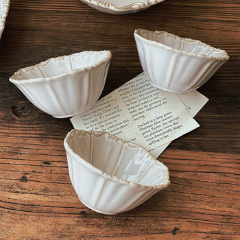 Neo-classical relief vintage western dish ceramic dessert dish dish rice bowl kiln change palace tableware suit steaming