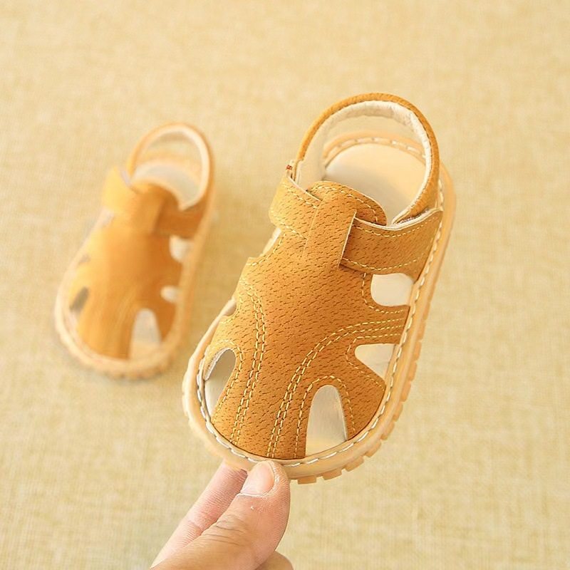 0-2 Years Old Baby Toddler Shoes Soft Sole Boys and Girls Screaming Shoes 2024 Summer Breathable Baby Sandals Comfortable Wholesale