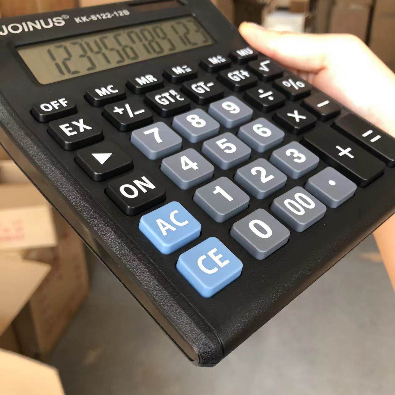 JOINUS众成计算器8122-12B双屏显示财务会计用简便台式计算机批发