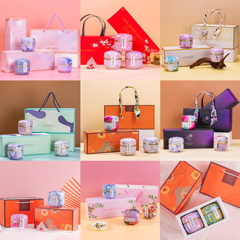 Holiday Tea Gift Canned Rose Brown Sugar Ginger Tea Jasmine Green Tea Scented Tea Souvenir Gift Box Wholesale