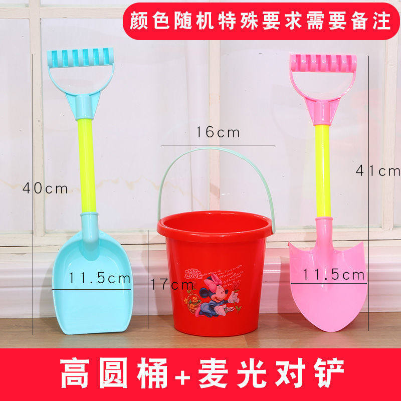 批发加厚沙滩桶铲子套装儿童戏水玩沙挖沙工具宝宝海边地摊玩具