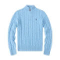 Half-zip light blue