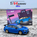 JKM 1/64 Модель легкосплавного автомобиля Subaru STI, имитирующая игрушечный автомобиль, металлическая коллекционная демонстрационная модель