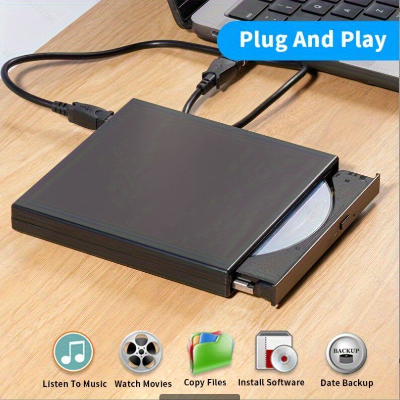 Brand New External Optical Drive Dvd/Cd Burning Player Factory Direct Sales Can Be Silk-Screened Without Logo