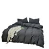 Solid Color Brushed Four-Piece Bedding Set, Three-Piece Dormitory Set, Factory Dormitory Bed Sheet, Student Bedding, Autumn and Winter High-Grade Gray