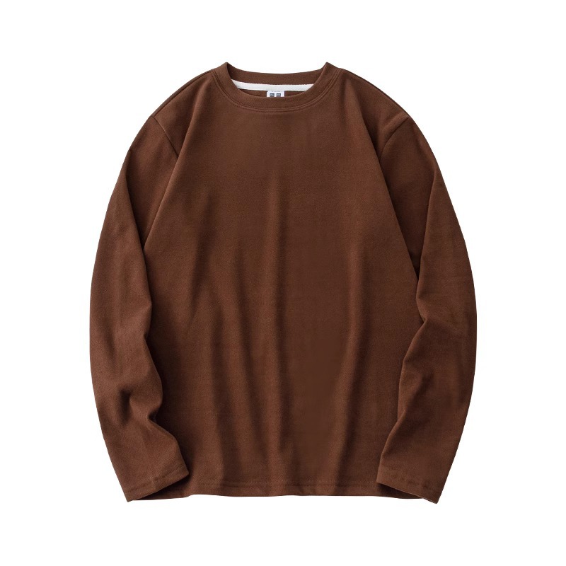 德绒打底衫男秋冬季新款加绒加厚保暖内衣高领内搭男士长袖T恤男