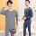 【100%】 Комплект термобелья из чистого хлопка, мужская осенняя одежда со средним и высоким воротником, длинные брюки, холодостойкая и быстро согревающая хлопковая пижама mini 21