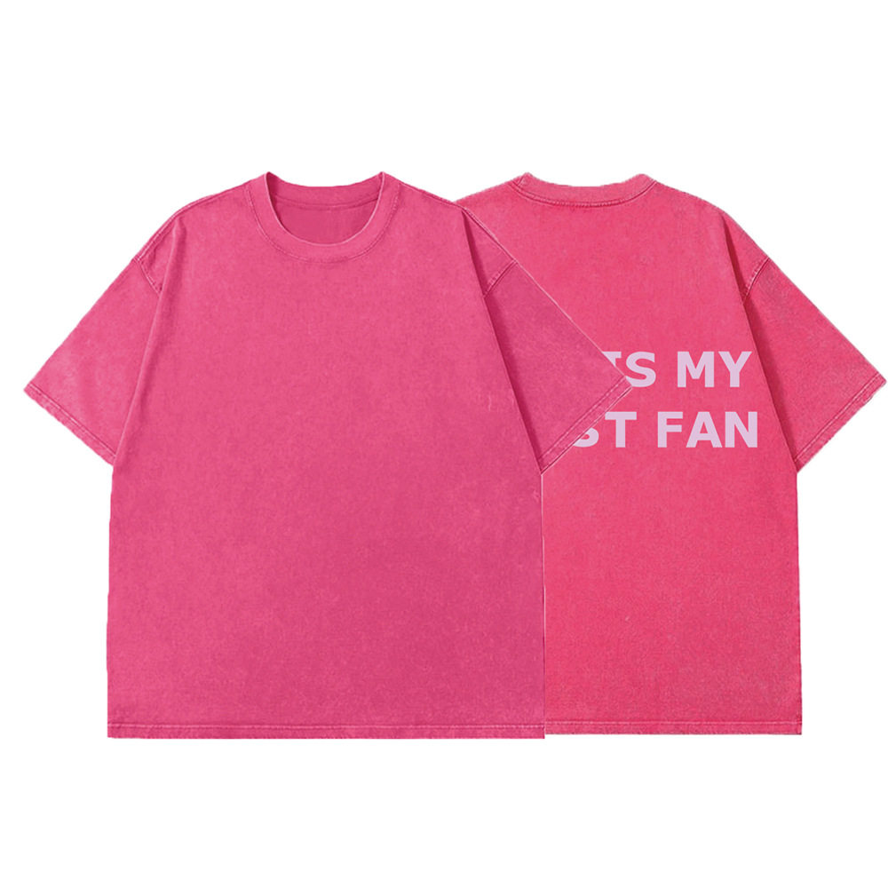 Loose Fit Graphic Print Short Sleeve T Shirt for Women Vintage Wash Design Summer Casual Wear OEM Available