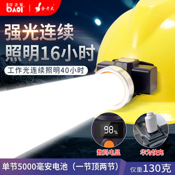 Jindaoda K159 Headlight with Long Battery Life and Strong Light Head-Mounted Typec Rechargeable Welding and Polishing Construction Site Hat Hanging Headlight