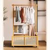 Clothes Rack integrated hanger mobile hanger new Chinese style Bed & Breakfast hotel high-end Internet celebrity floor rack