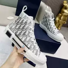 2025 Spring New Popular Celebrity Style Couple's High-Top Series Sneakers Canvas Shoes