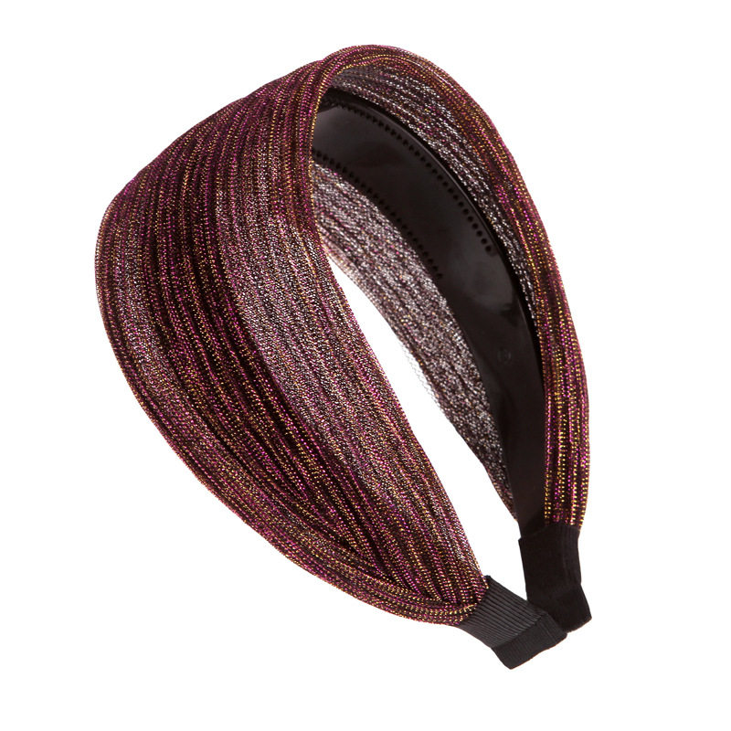 Breathable Wide-Brimmed Headband to Cover Gray Hair, Adult Hairband, Korean Style Hairpin, Women's Hairpin, Simple Ginger Tea