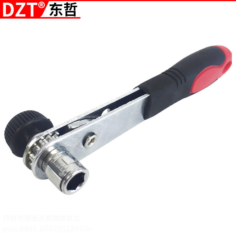 新款L型双头迷你棘轮扳手45#钢手动螺丝刀旋转工具配批头