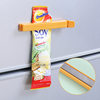 Food bag clip snack tea bag clip candy color plastic bag clip household kitchen with magnetic suction sealing clip wholesale
