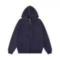 Navy blue red label