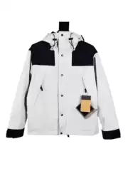 Putian 1990 American Version of the Outdoor Mountaineering Jacket for Men and Women, Couple Style Tnf Hooded Jacket, Loose Fit Winter Style