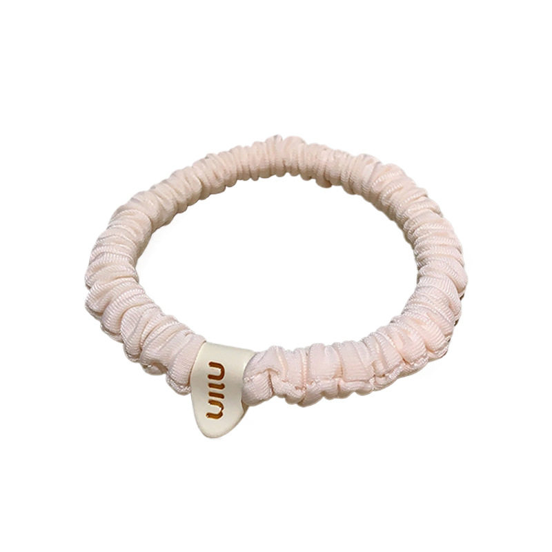 Korean style versatile high elastic letter small intestine hair band girl simple basic ponytail ball head rubber band head rope