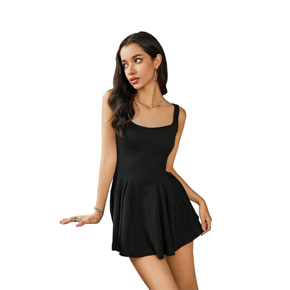 Summer Mini Dress Sleeveless Waist Defining Slim Fit Sweet and Elegant Style for Petite Women Wholesale Available