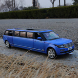 Модель легкосплавного автомобиля Baosilun, удлиненная модель внедорожника Land Rover, имитирующая звук и свет, детская игрушка 6602 без коробки