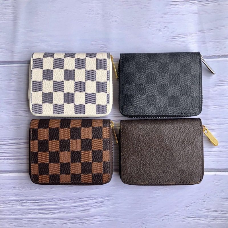 European and American Unisex Short Single-pull Wallet Foreign Trade Explosions Coin Purse Multi-card 600067 Classic Wallet Bag