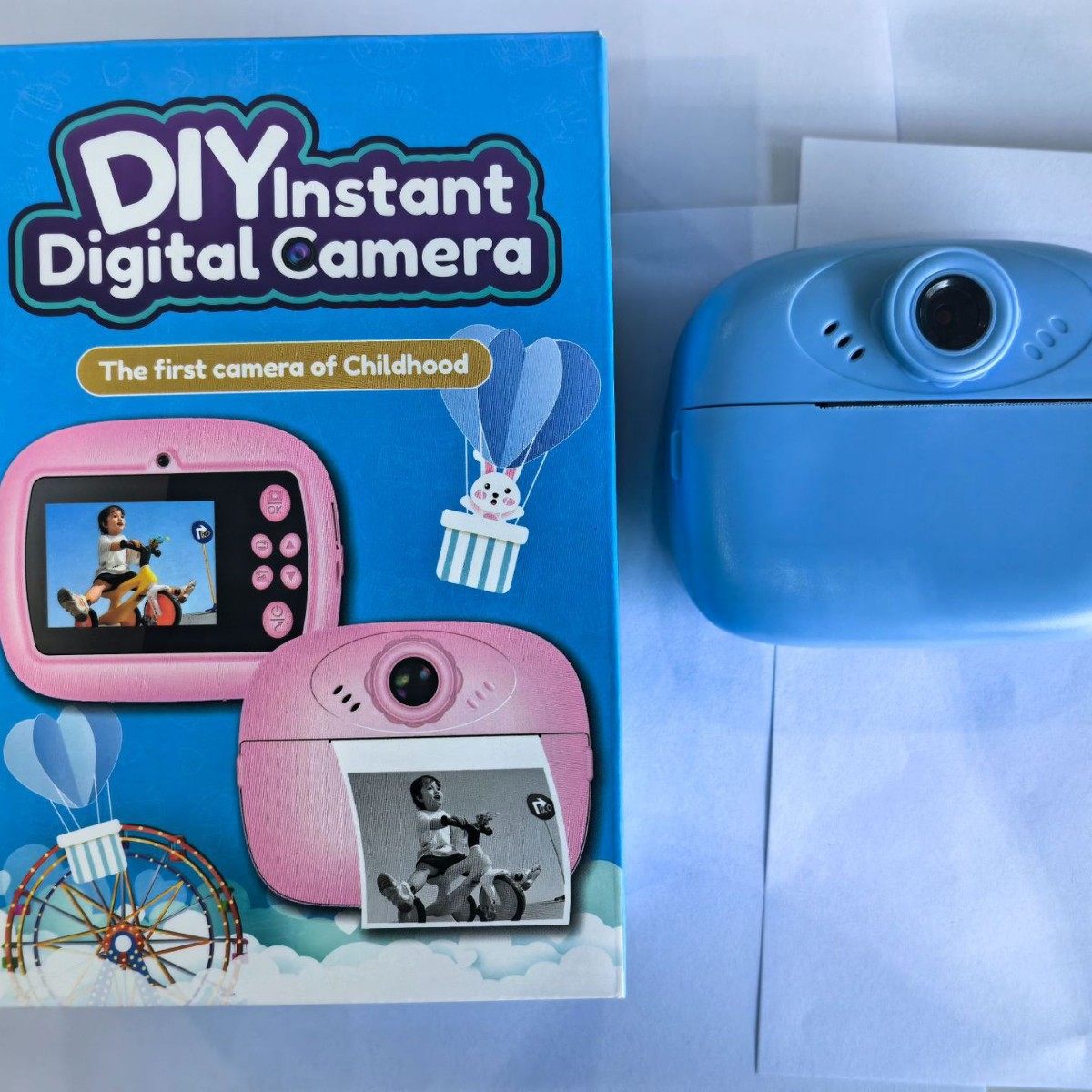 Y600 Instant Camera Kidsren's Digital Cute Cartoon Mini Photo Printing Digital High-Definition Printing Camera