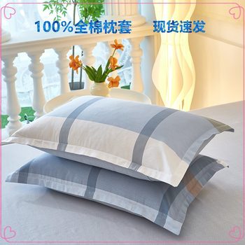 Pure Cotton Autumn and Winter Printed Cotton Pillowcase, One Student Dormitory Pillowcase, Household Pillowcase, Manufacturer Wholesale and Delivery