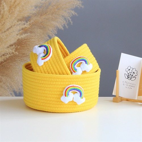 Cartoon Desktop Snacks Sundry Key Storage Box Student Dormitory Entrance Cosmetics Large Capacity Storage Basket