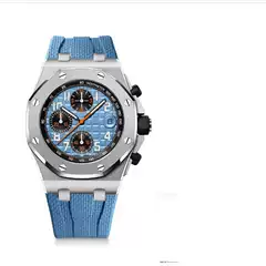 2024 Independent Station Foreign Trade Hot Style a Swiss High-End Six-Pin Men's Quartz Watch Men's Silicone Band Sports