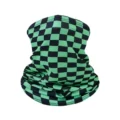 Black Green Plaid Face Mask