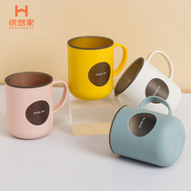 Double Collision Color Gargling Cup Home Bathroom Toothbrushing Cup With Handle Cute Couple Mug Mug Resistant Toiletry Tooth Cylinder Cup