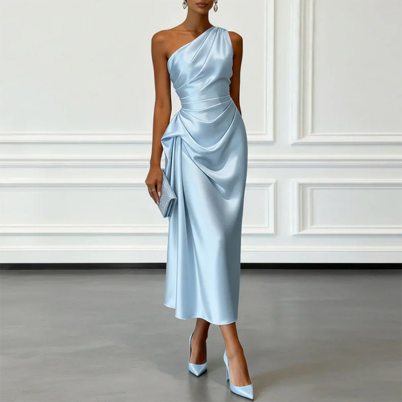 Elegant Off Shoulder Evening Dress Summer Collection Sexy Style Comfortable Fabric Perfect for Parties and Special