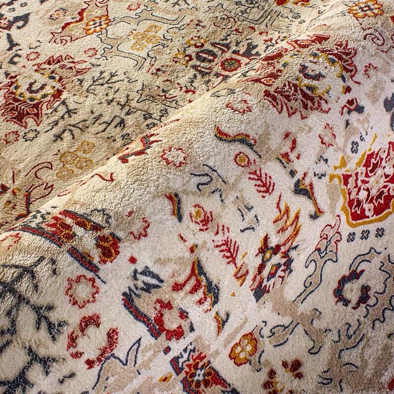 Nordic Moroccan Imitation Cashmere Floor Mat Large Area Fully Covered Living Room Bedroom Sofa Coffee Table Blanket Ethnic Style Carpet
