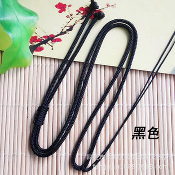 16*4 flat knot braided Jade lanyard for men and women Taiwan rope plain rope amber necklace diy accessories neck rope adjustable