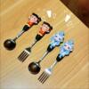 304 Stainless Steel Nezha Ip Children's Dessert Spoon, Safe National Style Design, Cross-Border In-Stock 48H Delivery for Feeding