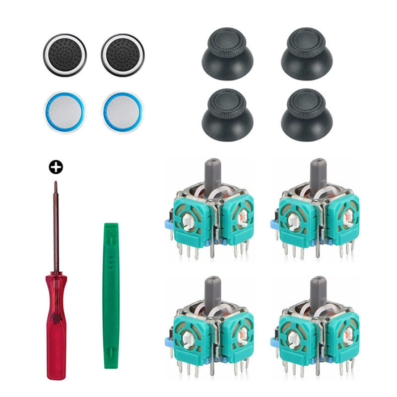 XBOX ONE handle 3D rocker joystick remote sensing mushroom head cap PS4 PS5 remote sensing repair tool suit