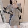 Autumn suit Women's 2025 Korean Fashion Waist Sexy Hip Internet Popular Style dress Two-Piece Trendy Set