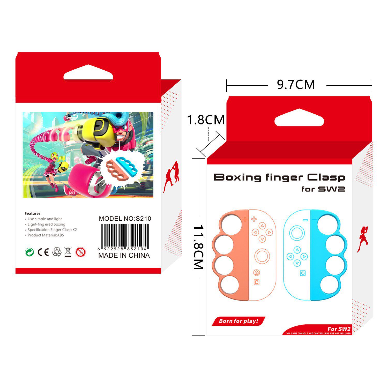 Switch2 Joy Con Small Handle Boxing Grip Ns Handle Boxing Bracelet with Hand Rope 2 Assembly Accessories