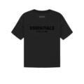 Black short sleeves printed in black
