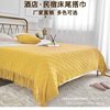 Light Luxury Bed End Towel for Guesthouses and Hotels, American-Style Knitted Bed End Blanket, Long Bed Runner, Bed Cover, Home Decor Trendy Decorative Towel