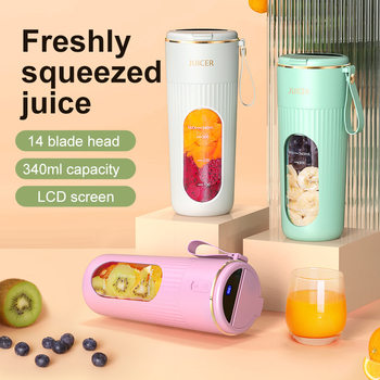 English version juice extractor small portable fruit juicer multi-function usb squeezer
