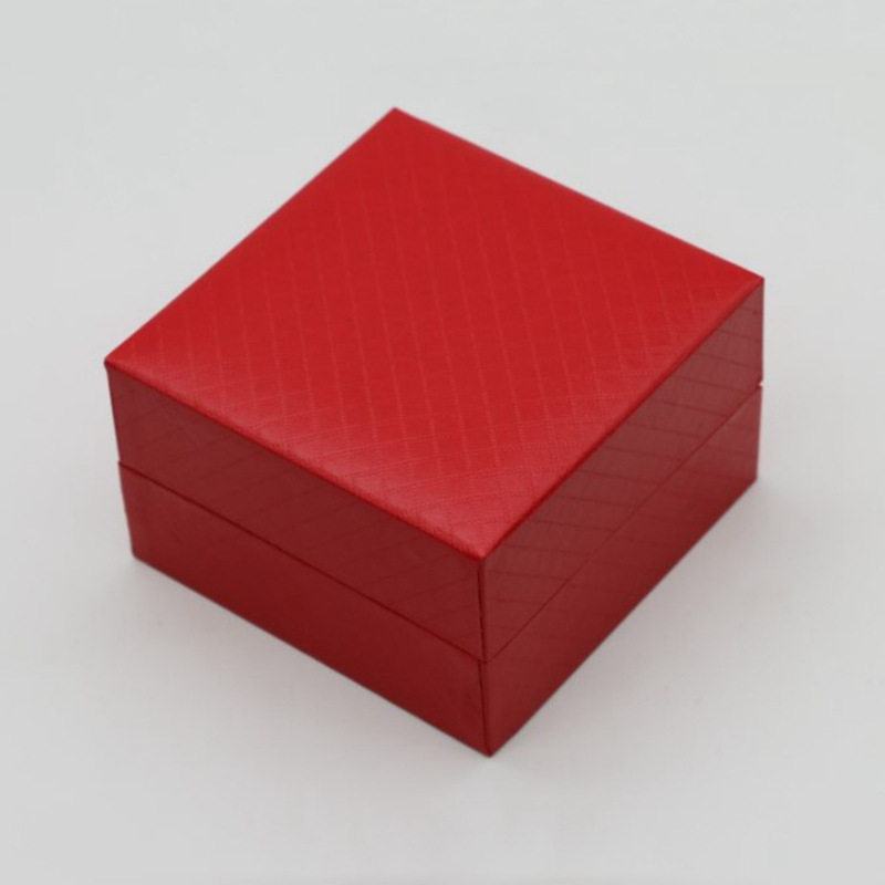 Wholesale Flip Watch Case Storage Box Plastic Watch Case Pu Leather Jewelry Bracelet Packaging Box Hot Stamping Logo