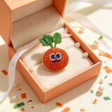 Брошь Mayday Bubu в том же стиле, что и брошь pixel style carrot, симпатичный корсаж из сплава с бриллиантами, микро-значок-булавка-аксессуары