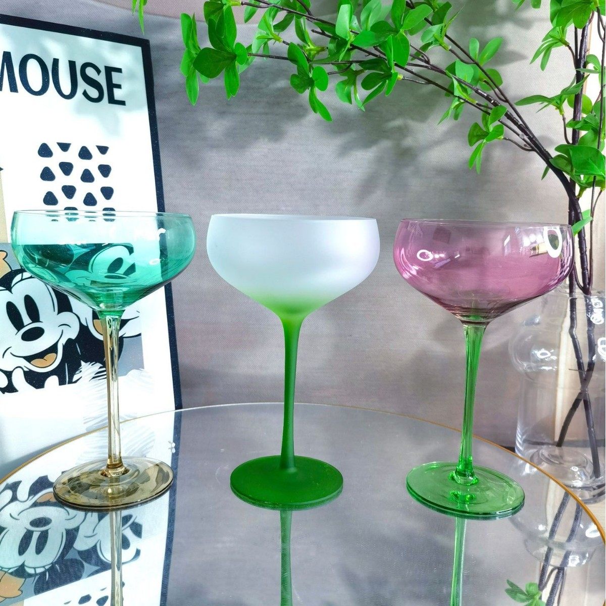 Kaiyao Ins Glass Cup Goblet Bar Cocktail Cup Martini Cup Creative Home Wedding Champagne Cup