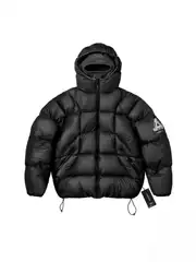 Foreign Trade Pala New 2024 Winter Fashion Versatile Mask Waterproof Stand Collar Hooded Long-Sleeved Trendy Brand Cotton Clothing