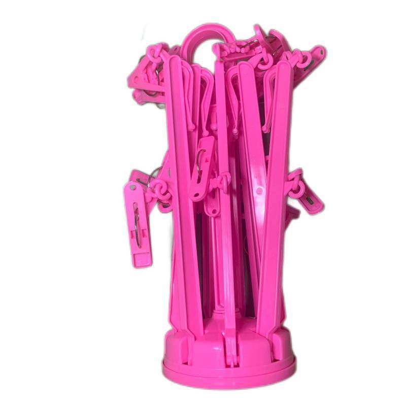 Umbrella-shaped hanger multi-head hanger drying rack retractable storage hanger multiple clips umbrella-shaped drying rack pattern