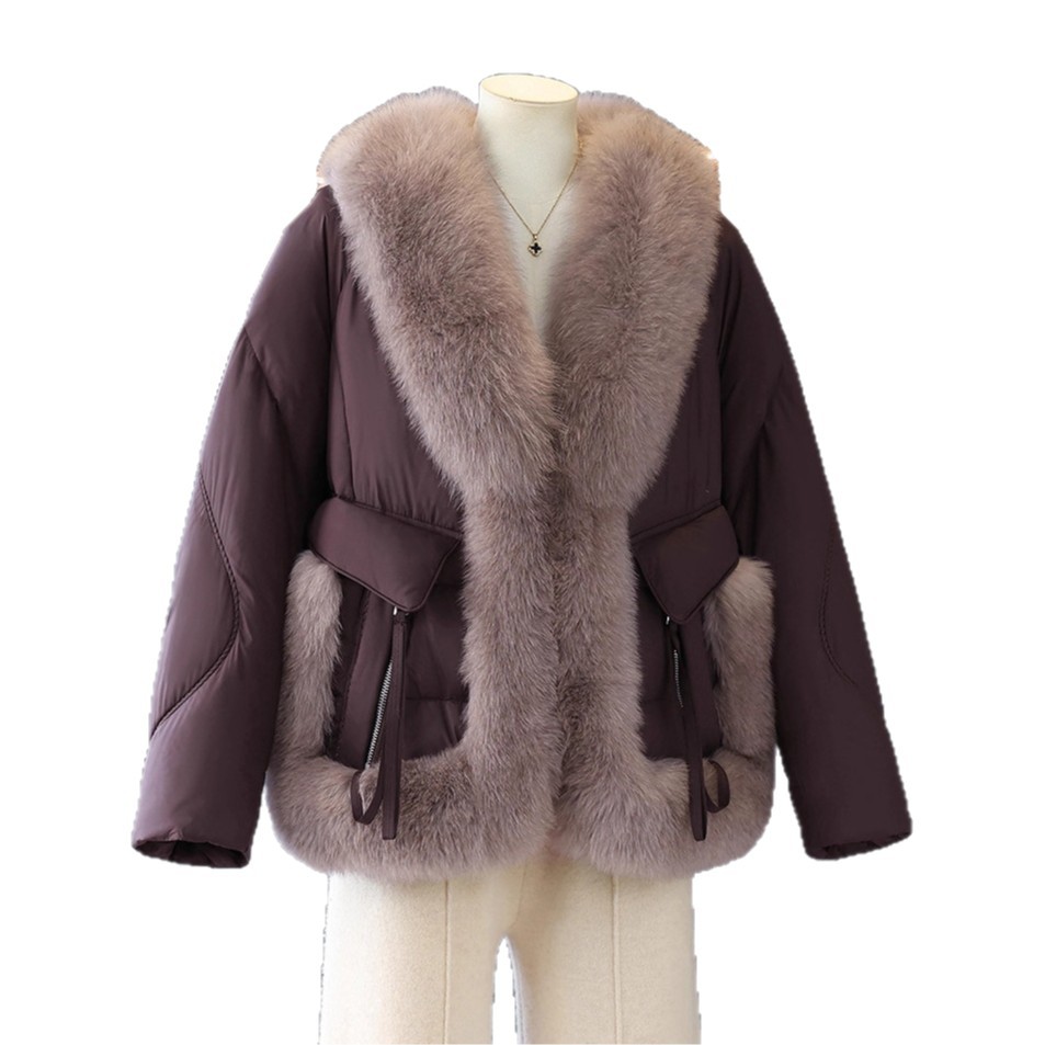 羽绒服妈妈款冬装保暖大毛领防寒羽绒衣服2025新款中老年女厚外套 - 图3